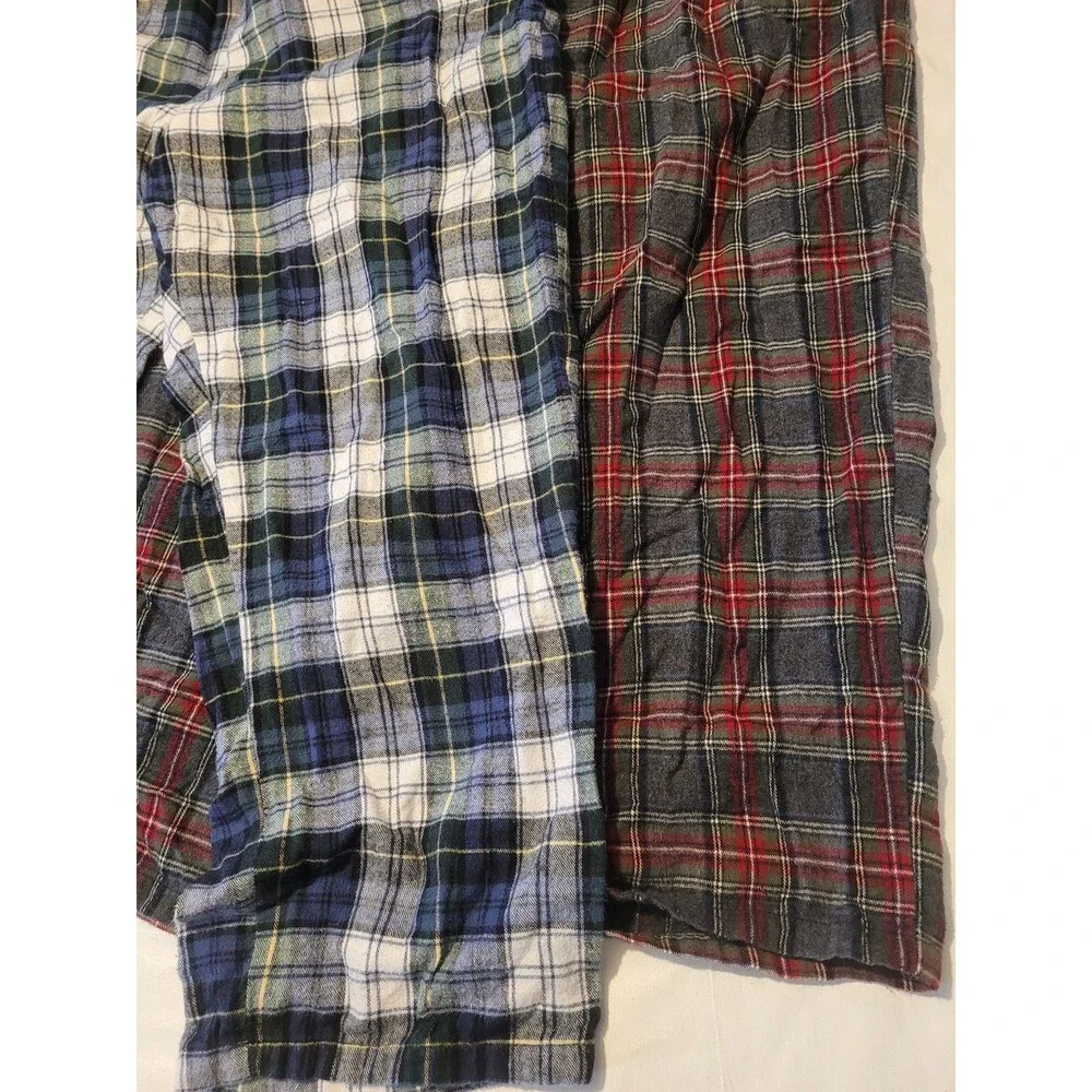L.L. Bean x2 (Bundle) Flannel Pajama Pants Size L 28 ....  #I